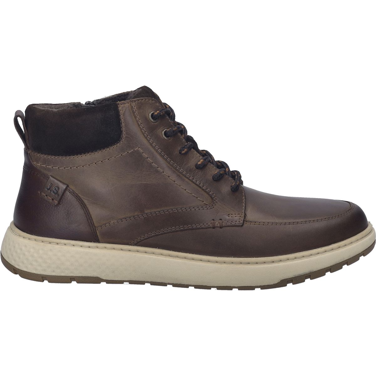 Herren-Leder-Stiefelette mit Schnürsenkeln