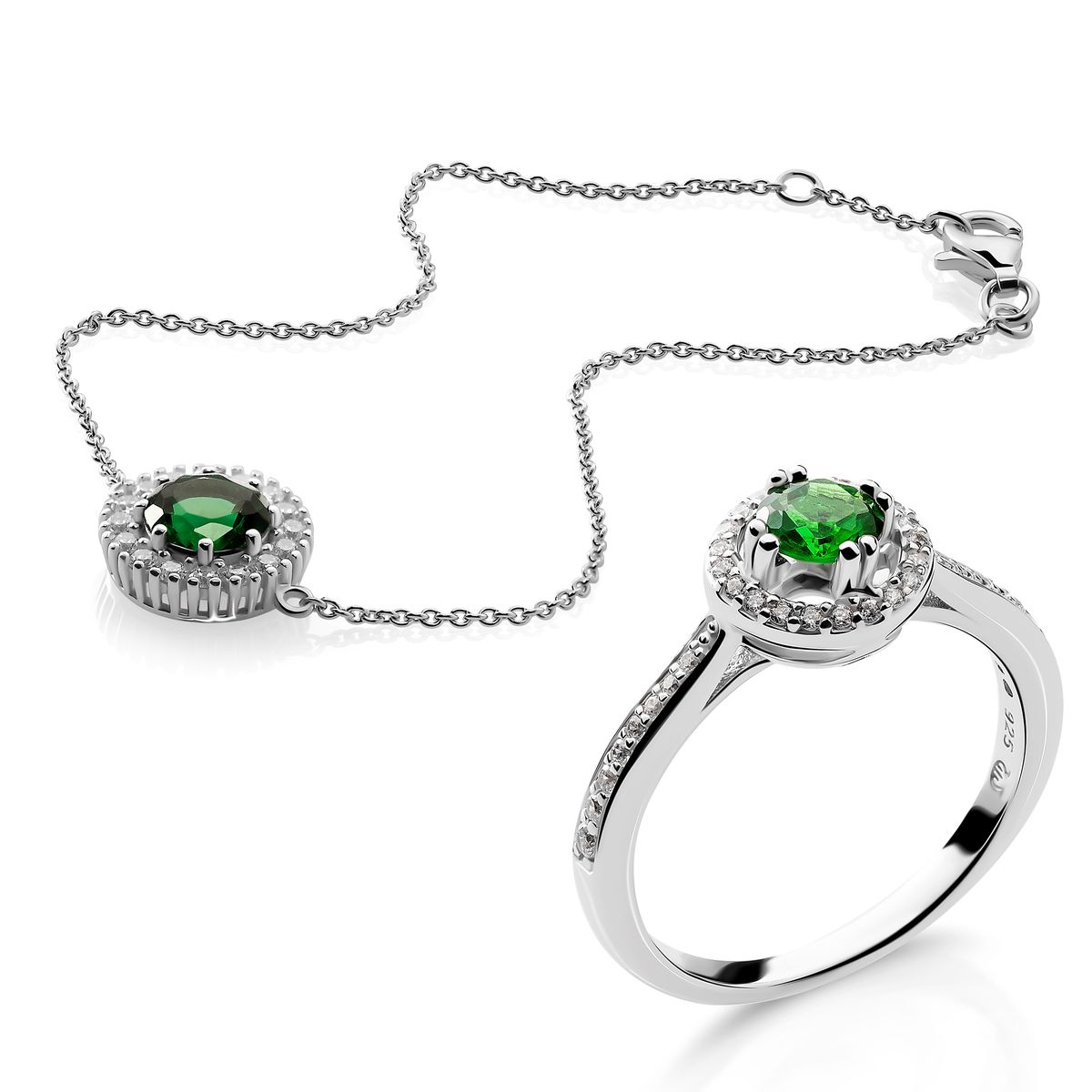 Orphelia 'Kaia' Damen-Set aus 925er Sterlingsilber: Armband + Ring – Silber SET-7477/EM
