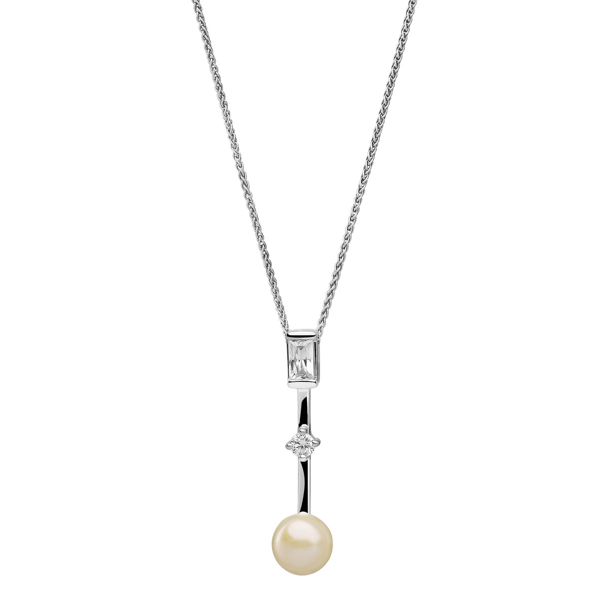 Elegantes Perlen-Schmuckset aus Silber