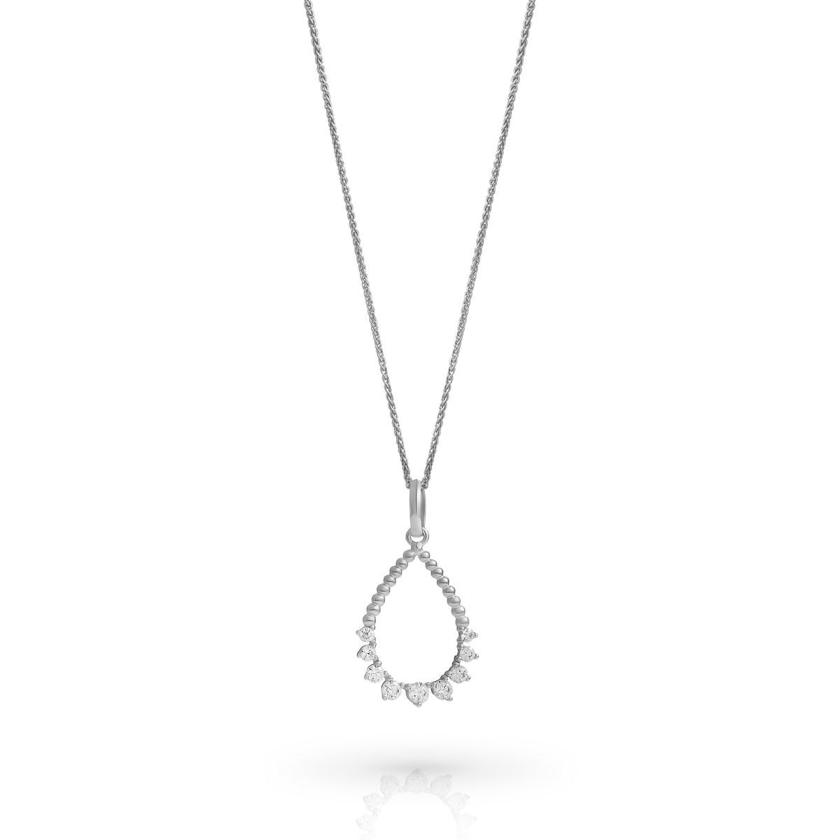 Elegantes Tropfen-Schmuckset aus Silber