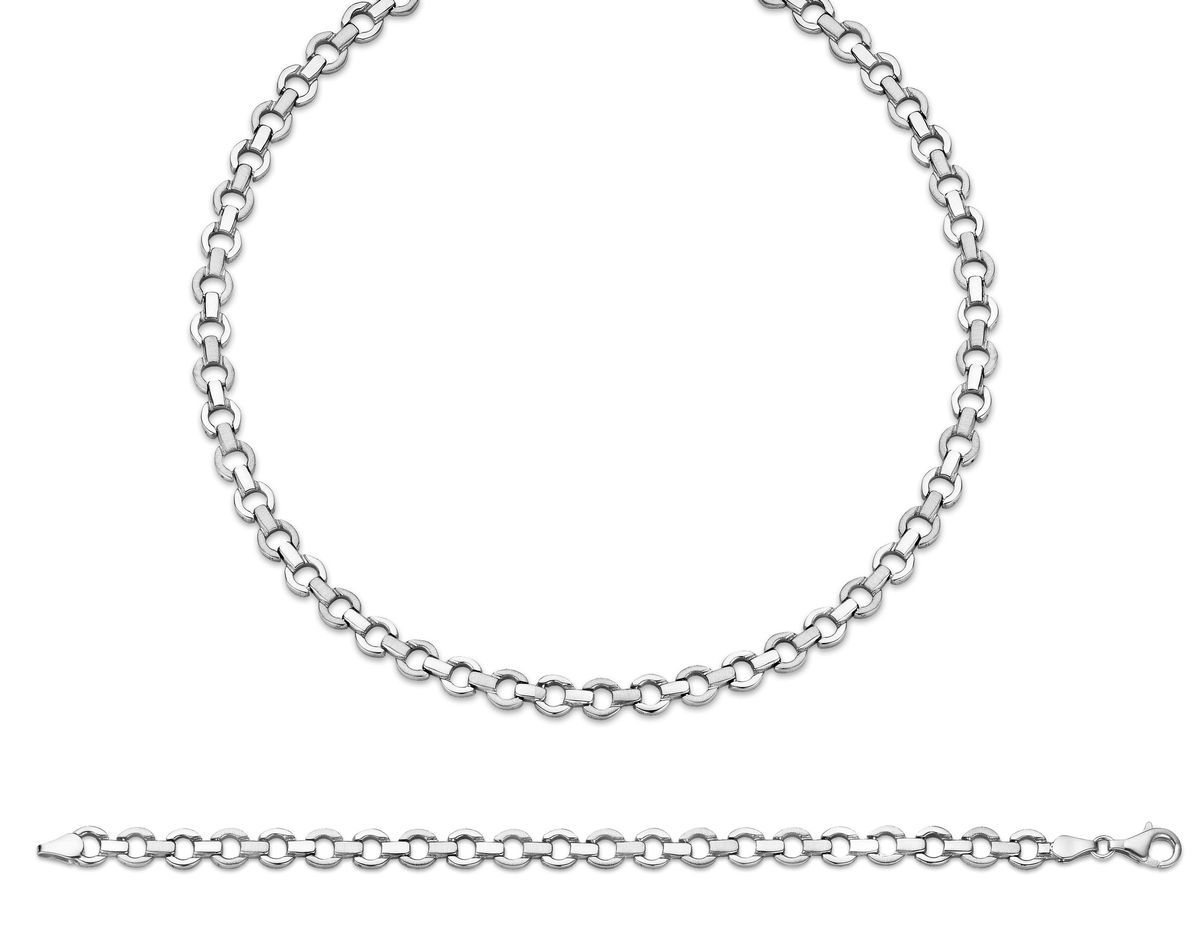 Orphelia Damen 925 Sterling Silber Set: Kette + Armband - Silber SET-037