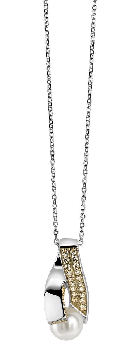 Elegantes Perlen- und Zirkonia-Set