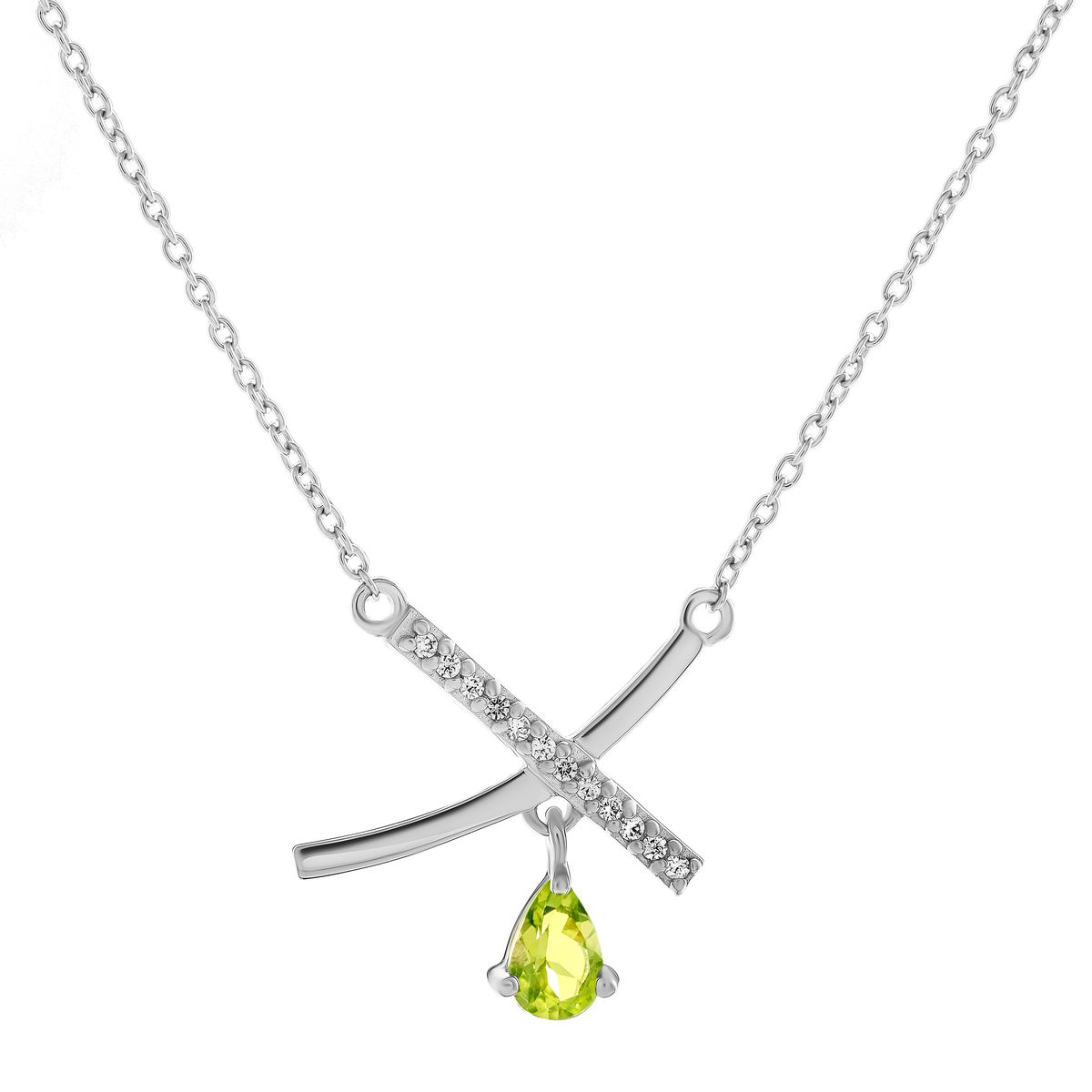 'Charlotte' Halskette mit Kreuz-Anhänger