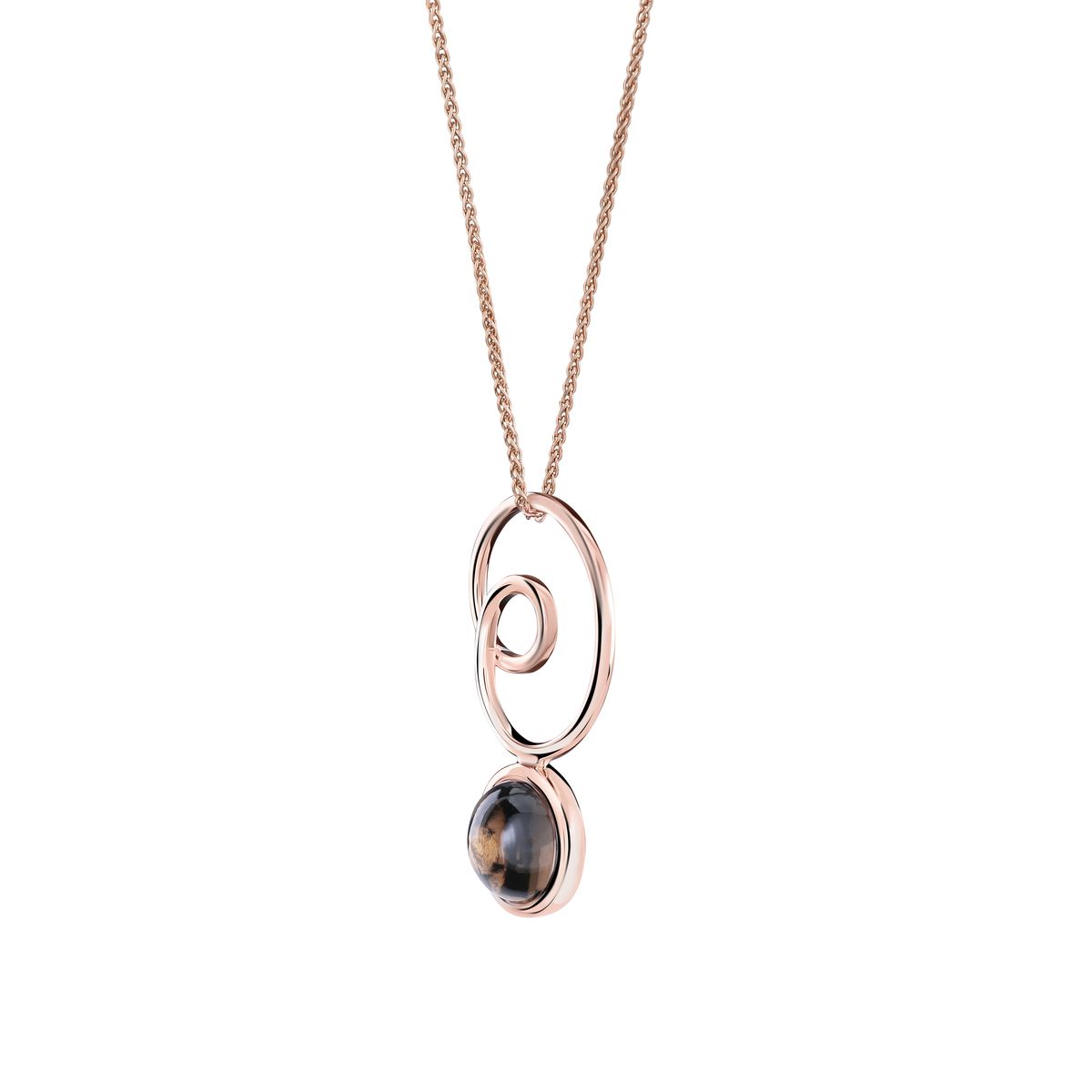 Elegante Halskette mit Spiralanhänger