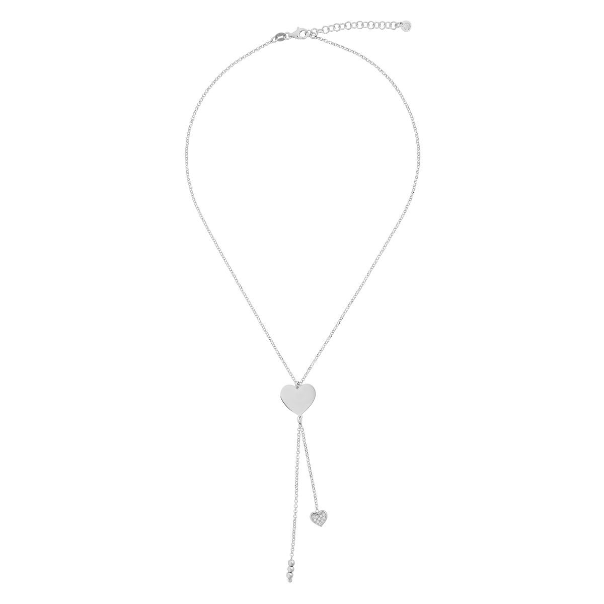 Lariat-Halskette mit Herzanhänger