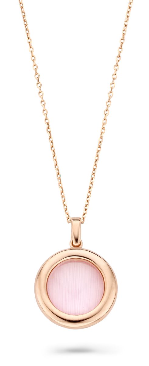 Isabella Minimalistische Kette mit Rundstein