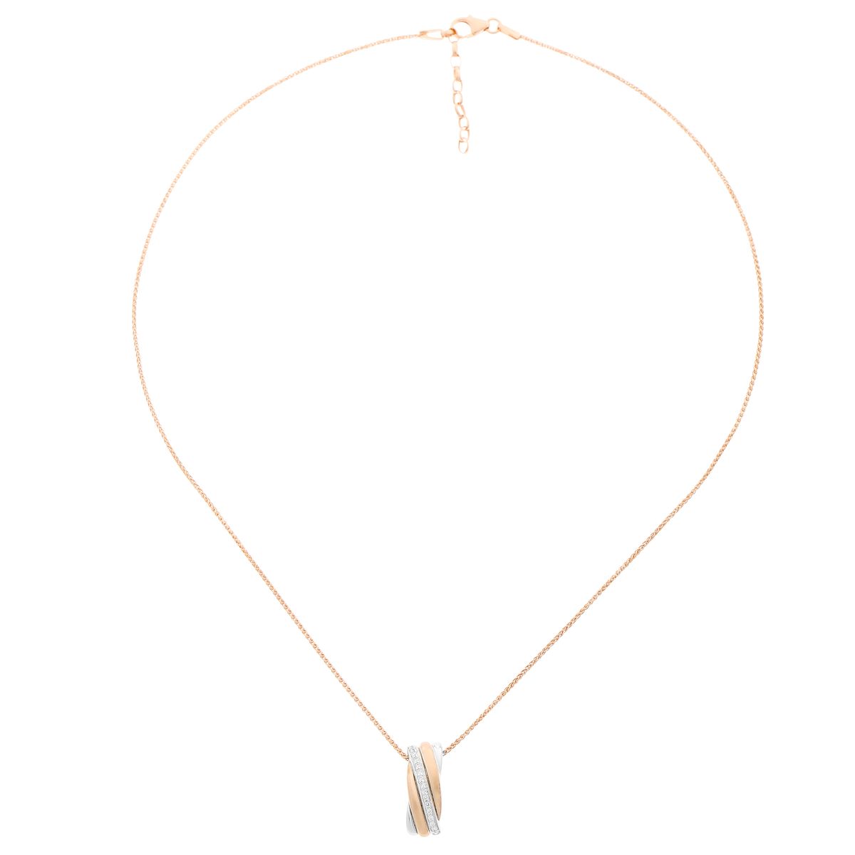 Halskette mit ineinandergreifenden Ringen