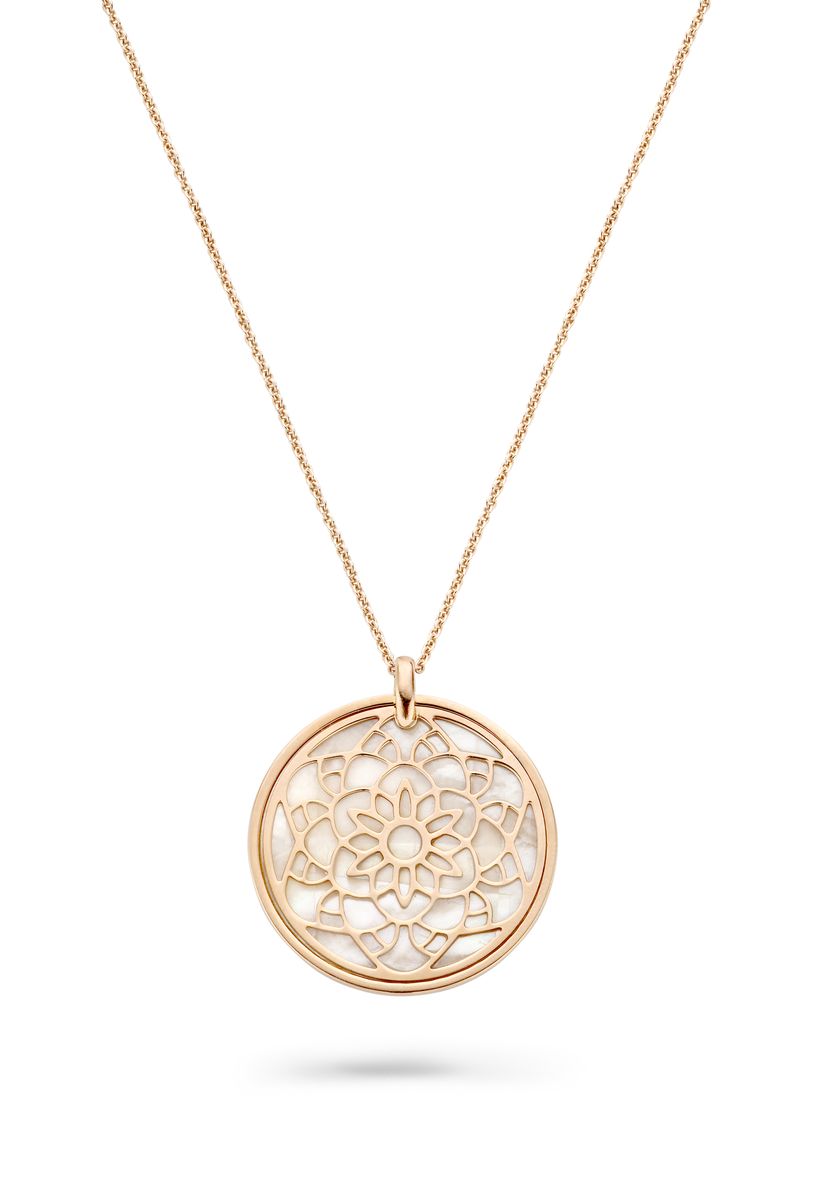 Filigrane Halskette mit Mandala-Anhänger