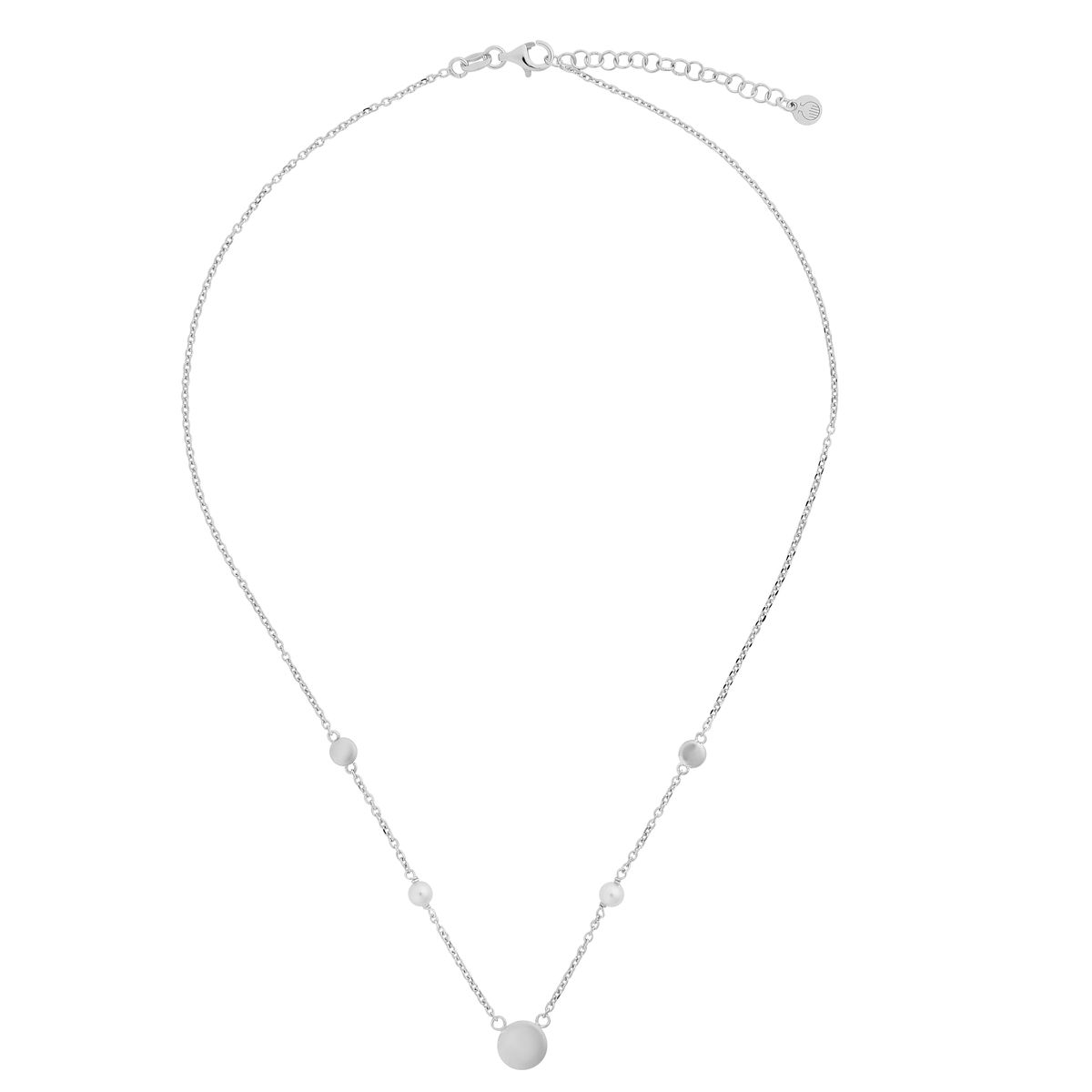 Minimalistische Sterling Silber Scheibenkette