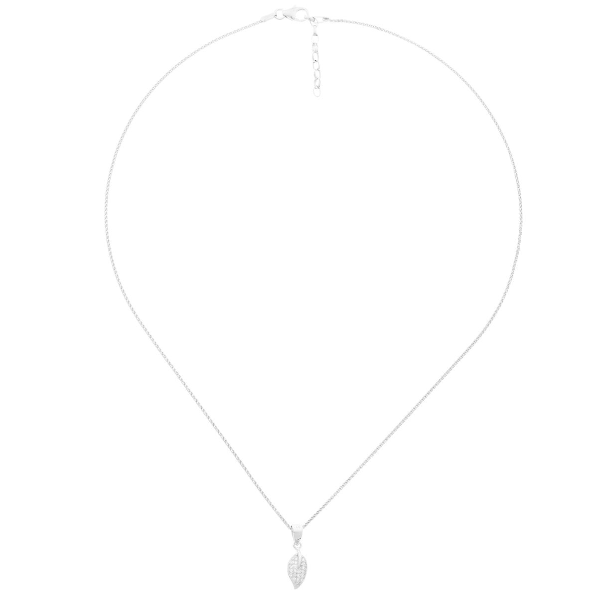 Elegante Halskette mit Blattanhänger