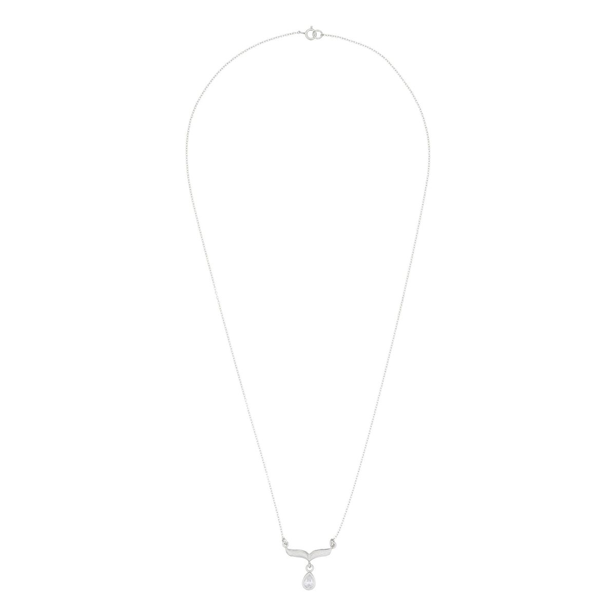 Elegante Halskette mit Walflossen-Anhänger