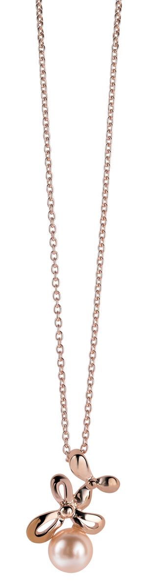 Kette mit Schleifenanhänger und Perle