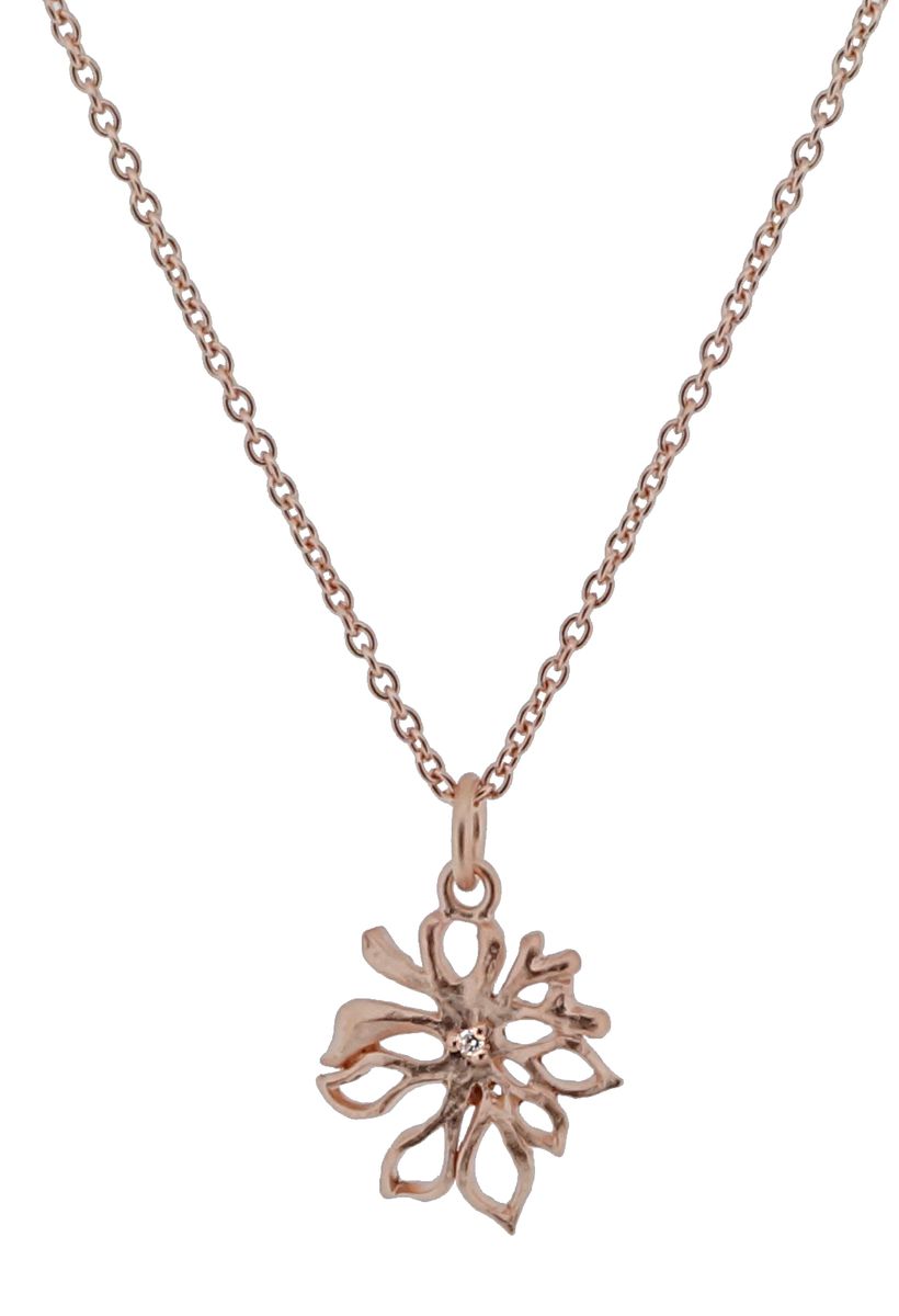 Zarte Kette mit Blumenanhänger