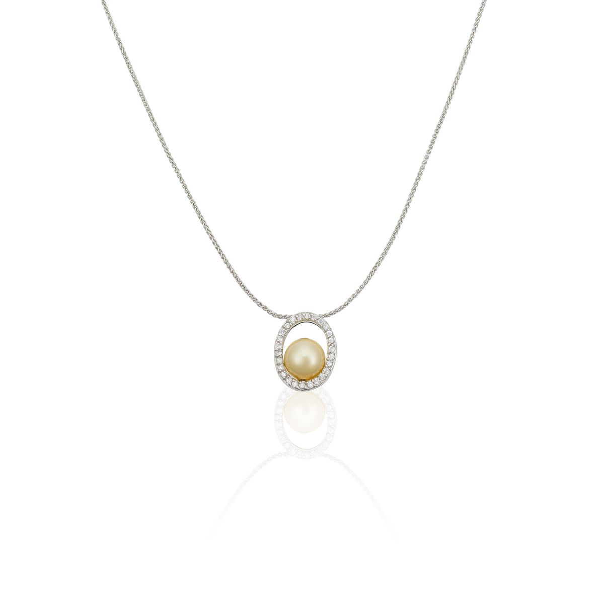 Elegante Halskette mit Perlenanhänger