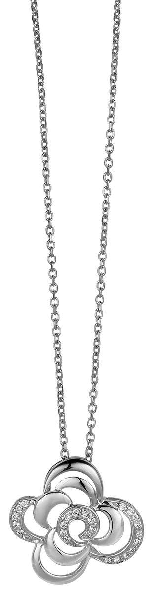 Blumen-Anhänger Halskette aus Sterlingsilber