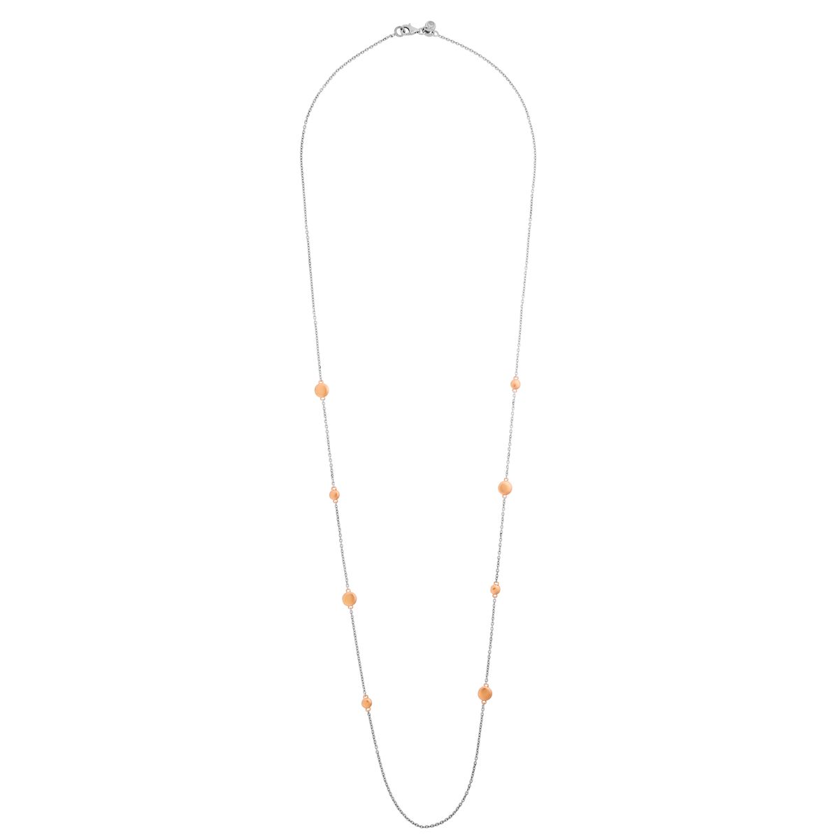 Elegante lange Gliederkette mit Plättchen