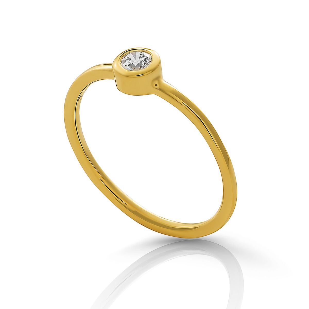 Klassischer Ring mit Zargenfassung