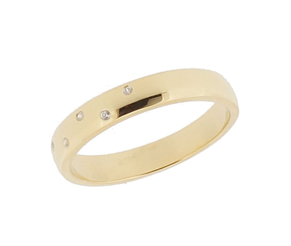 Eleganter funkelnder schmaler Bandring
