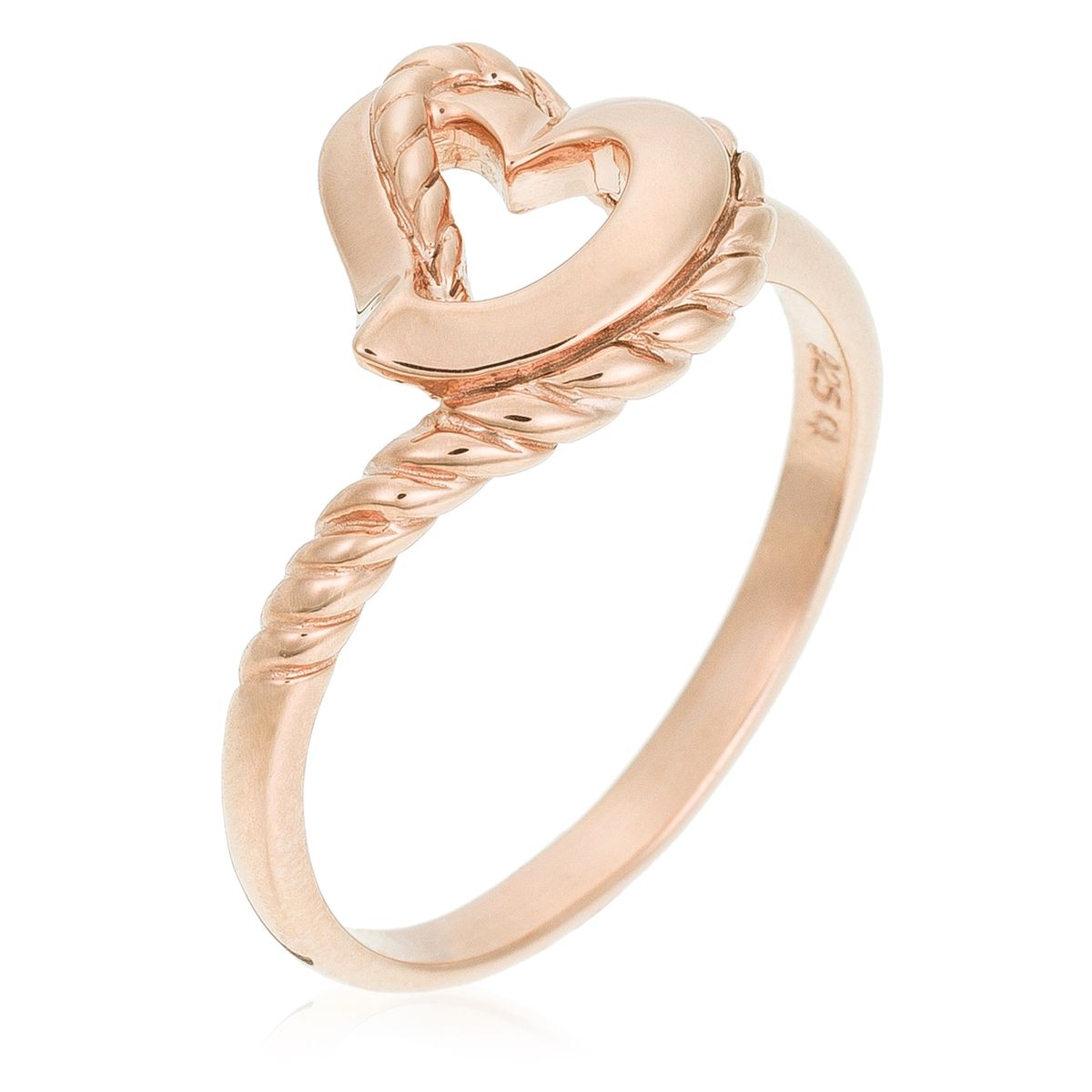 Verdrehter Ring mit Herz