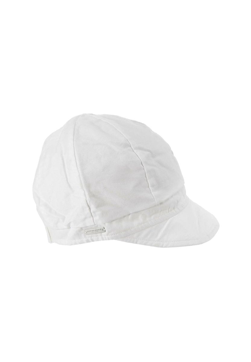 Weiße Baseballkappe aus Chambray-Stoff