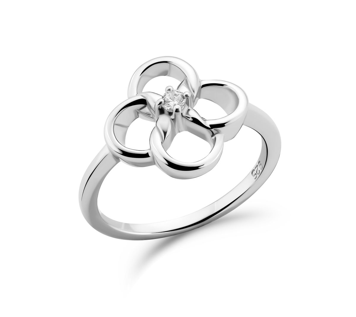 Ring mit verschlungenem Blumenmotiv