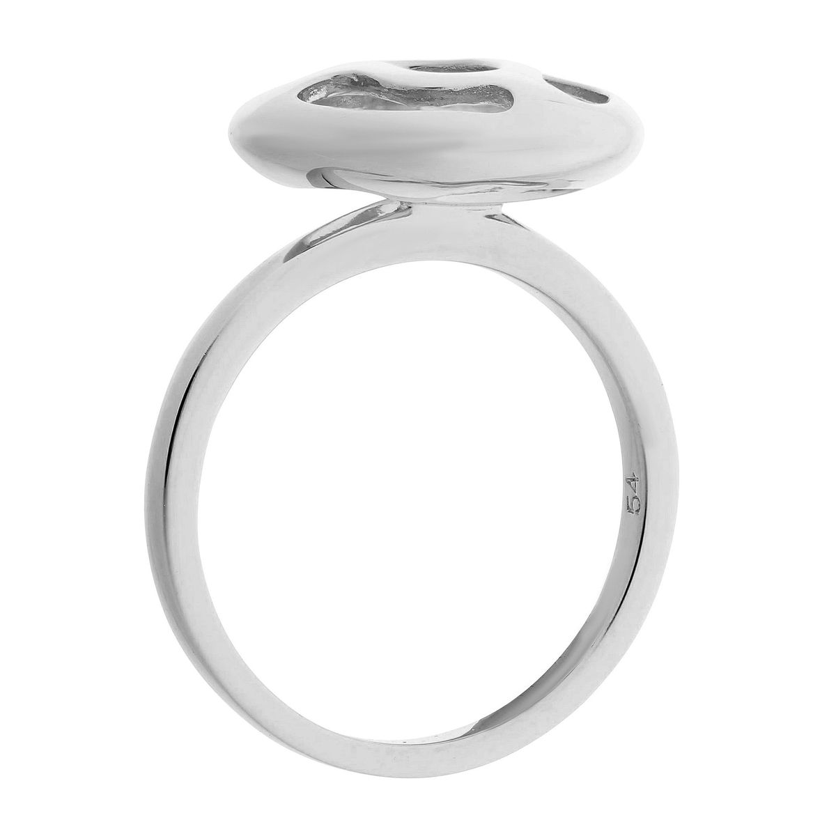 Skulpturaler Ring mit organischen Ausschnitten