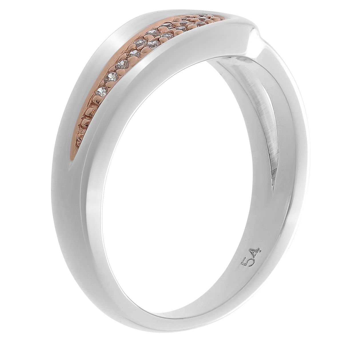 Bicolor Pavé-Wellenring