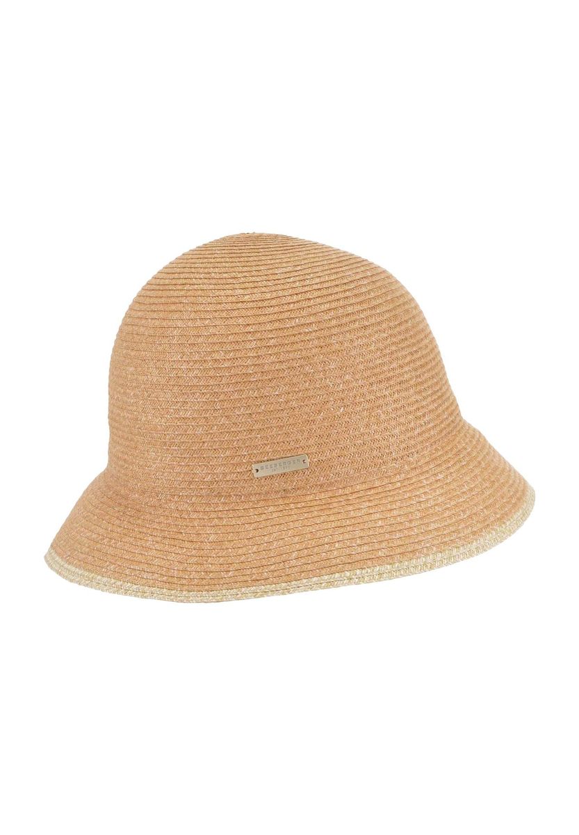 Klassischer Raffia Glockenhut mit Krempe