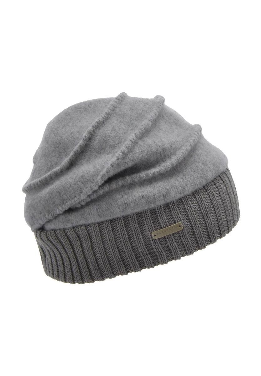 Stylische Wollmischungs-Beanie-Mütze