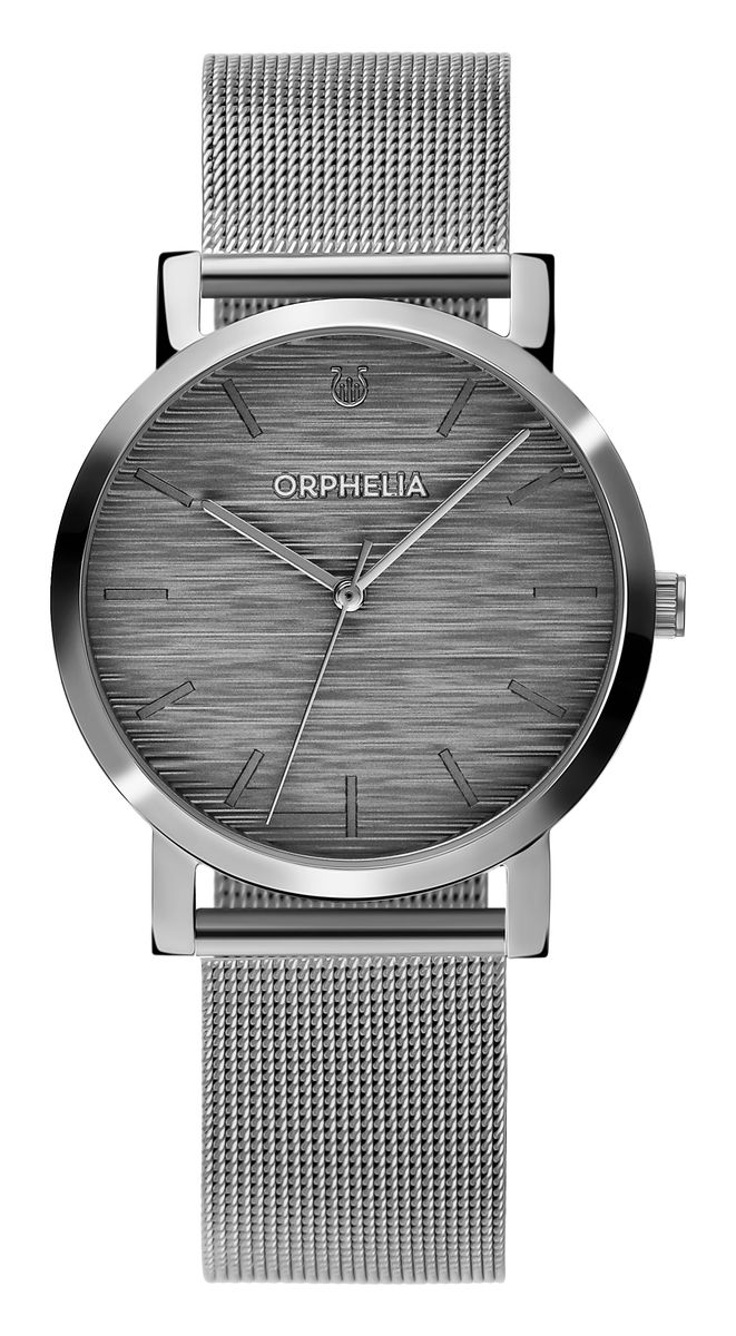 Minimalistische Analoguhr mit Milanaise-Armband