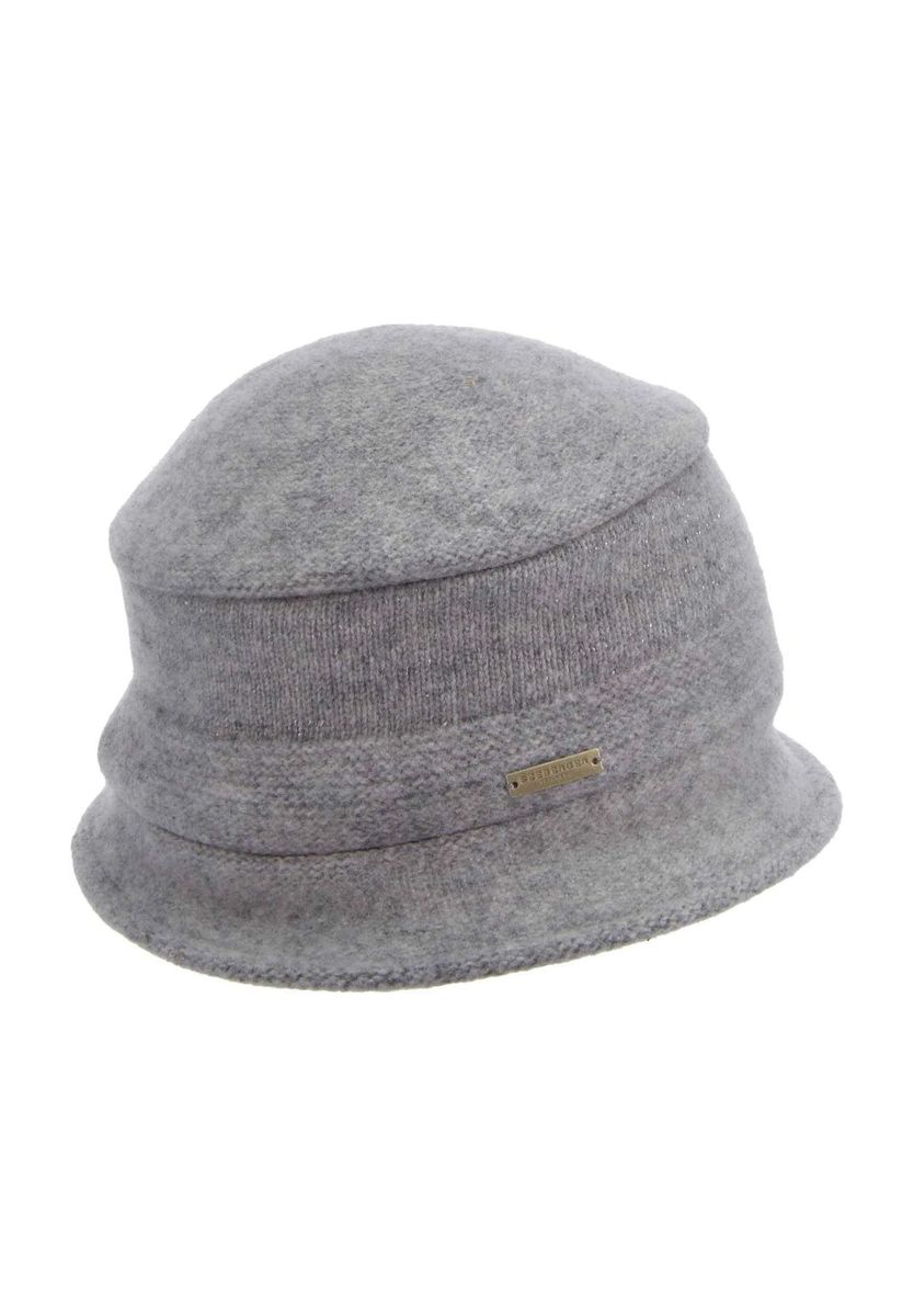 Glockenhut aus Wolle mit Metallicfaden