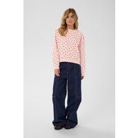 Oversized-Sweatshirt mit Herz-Print