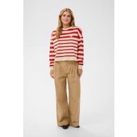 Oversize-Sweatshirt mit Querstreifen