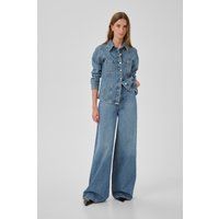 Weit geschnittene Jeans mit hohem Bund