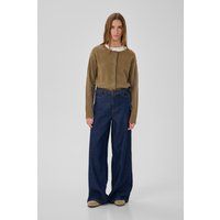 Weit geschnittene High-Waist-Gürteljeans
