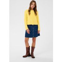 Weiche Strickjacke mit Rundhalsausschnitt