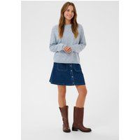 Lockerer Strickpullover mit Pointelle-Muster