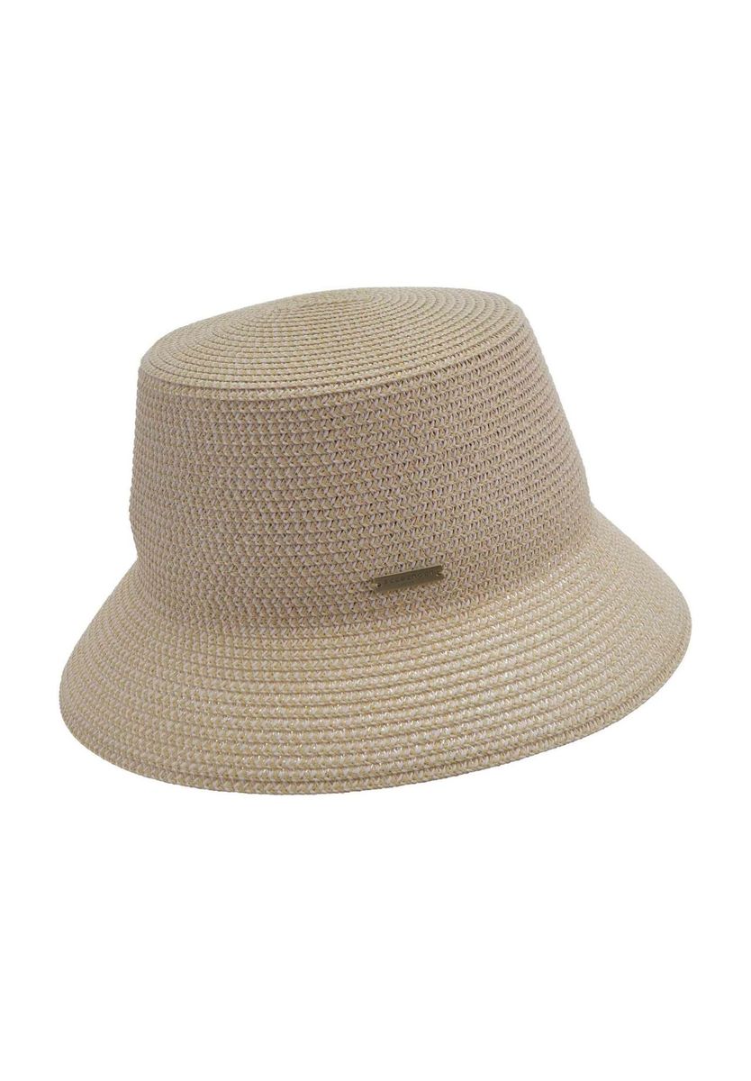 Beige Fischerhut aus Papierstroh