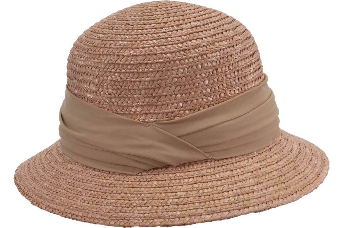 Stroh-Glockenhut für Damen mit Hutband