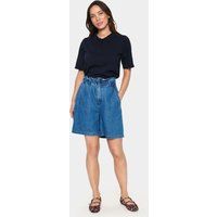 Kurzarm-Strick-Polo-Pullover