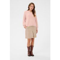 Lockerer Strickpullover mit V-Ausschnitt
