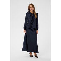 Elegante Satinbluse mit Rüschen