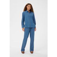 Klassisches Denim-Hemd mit gerader Passform