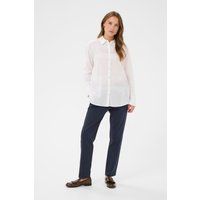Locker geschnittene Bluse mit Lochstickerei