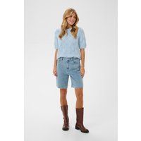 Jeans-Bermudas mit gerader Passform
