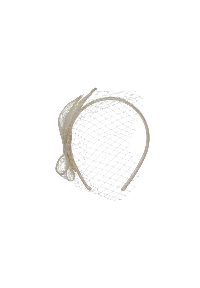 Eleganter Sinamay Fascinator Haarband mit Schleier