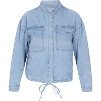 Lässige Jeansjacke mit Kordelzug