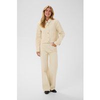 Kurze Jeansjacke mit Nietenbesatz