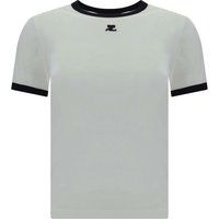 Ringer-T-Shirt mit Kontrastbündchen