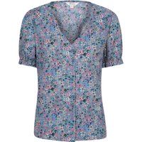 Cannes V-Ausschnitt Bluse mit Blumenmuster